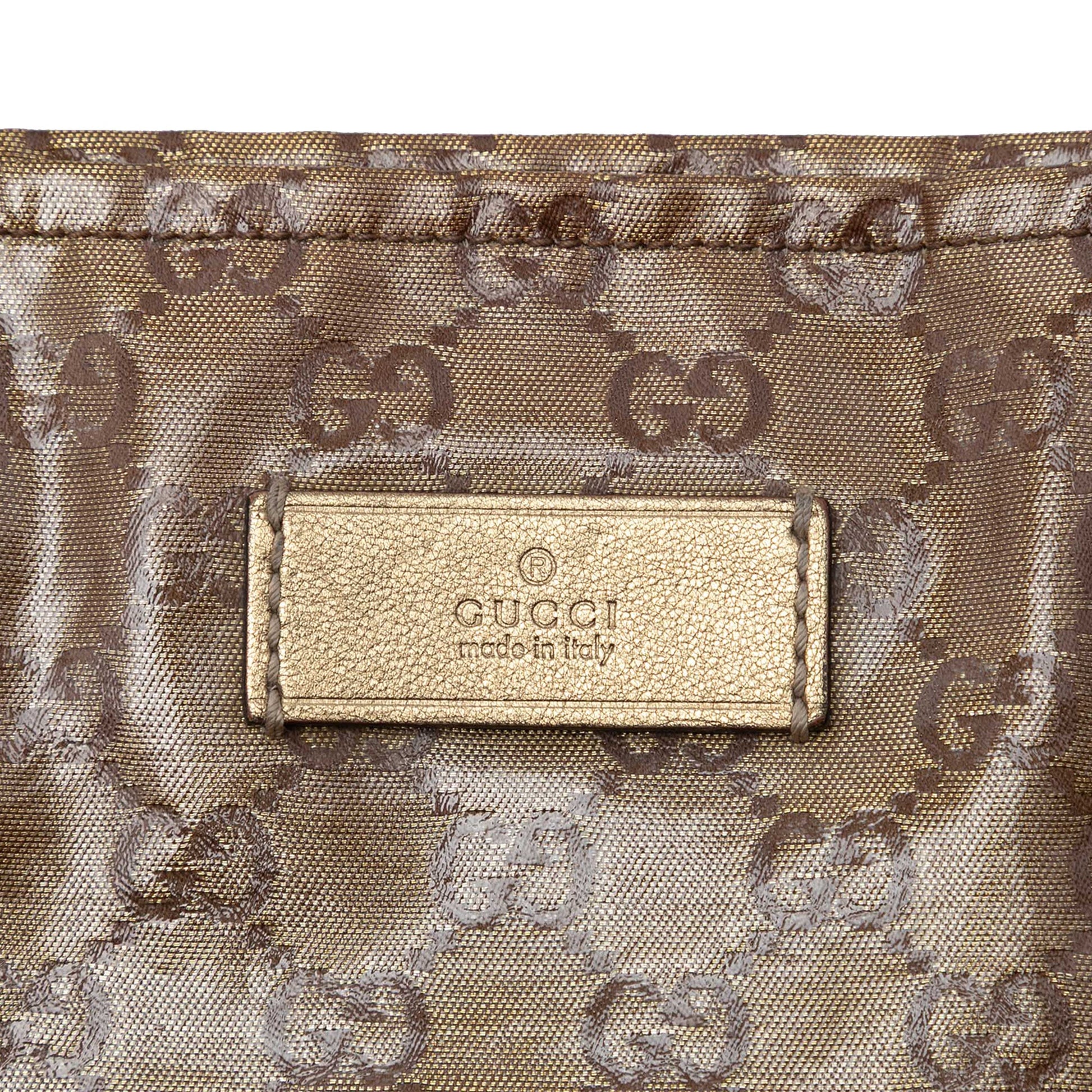 GG Crystal Vertical Web Tote