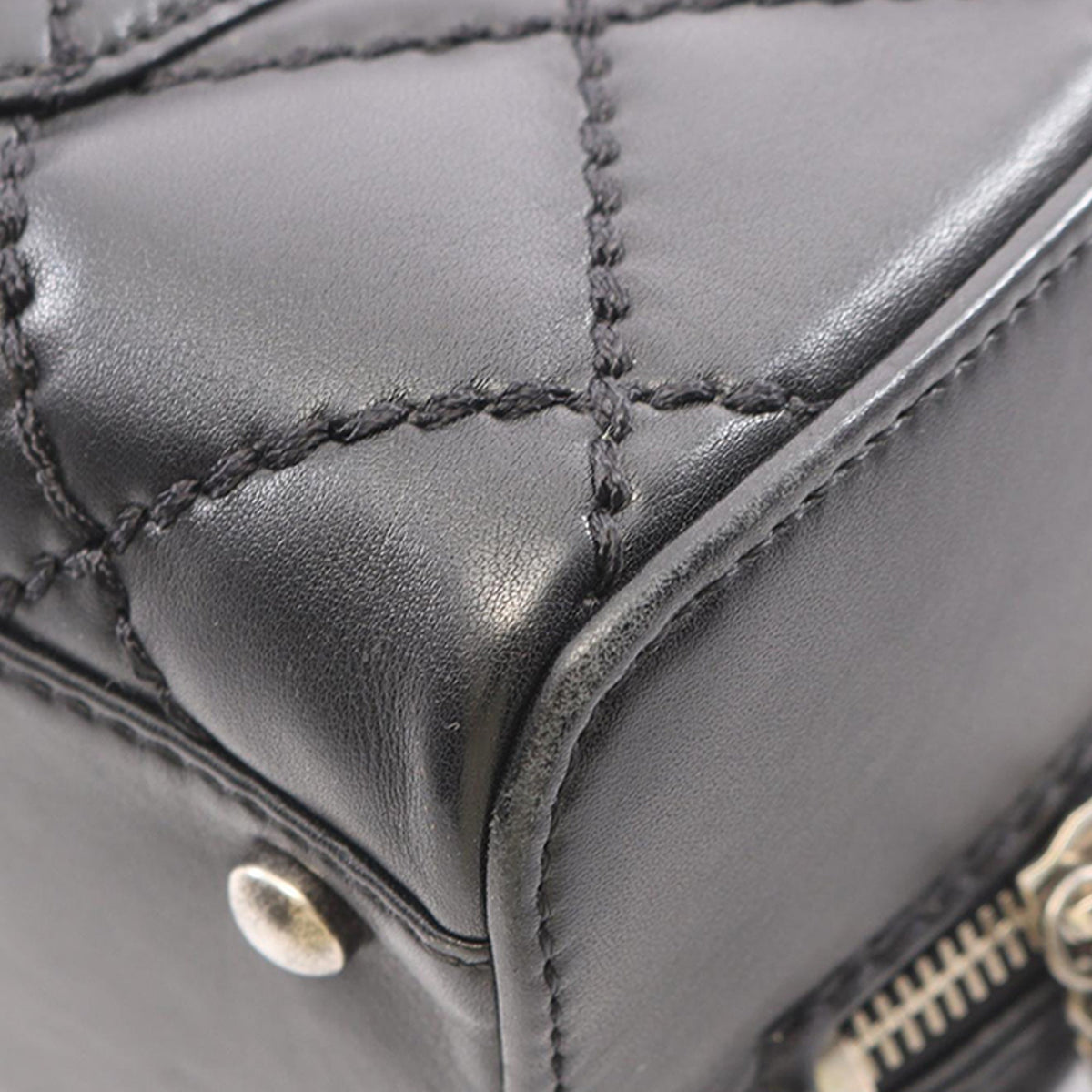 Chanel CC Lambskin Wild Stitch Handbag