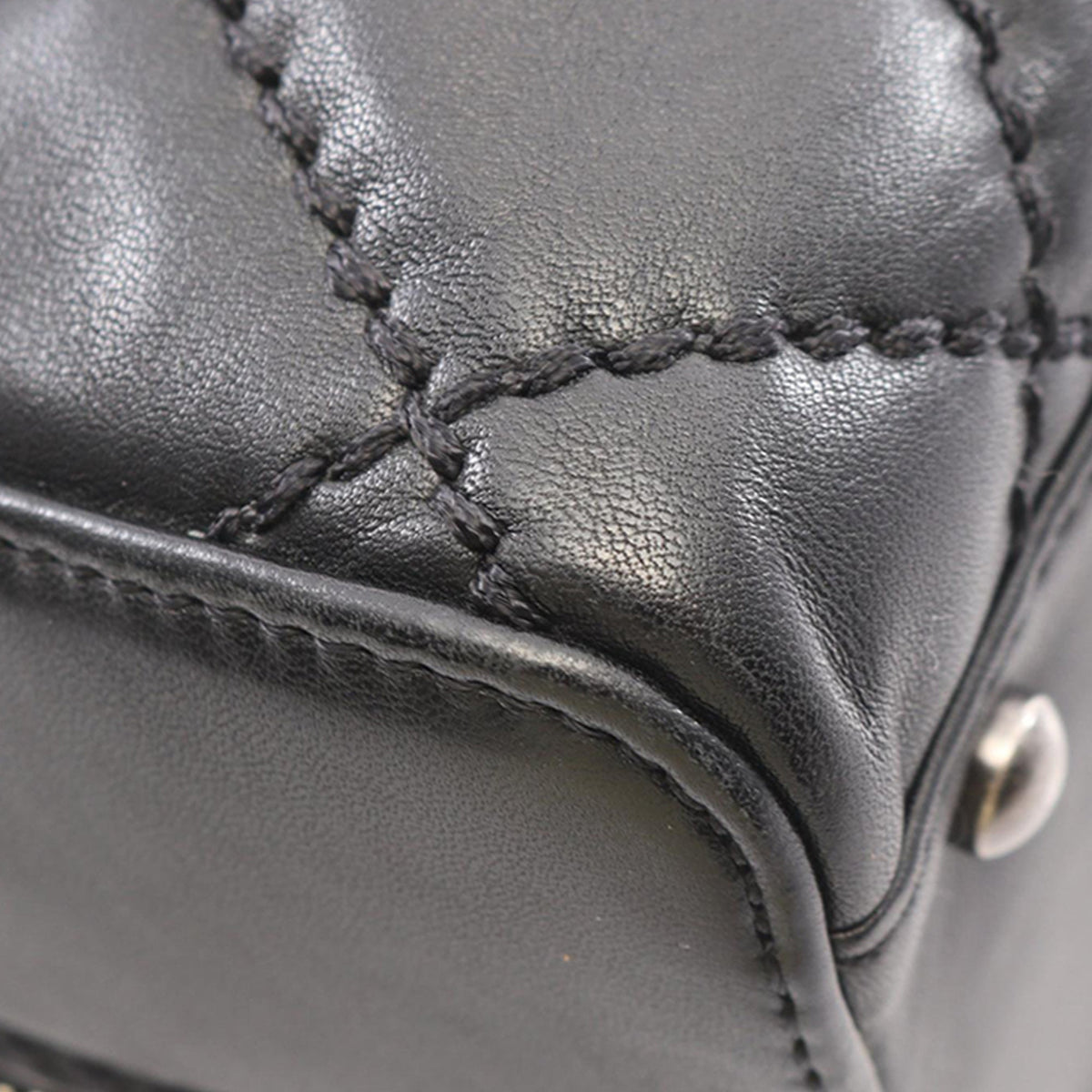 Chanel CC Lambskin Wild Stitch Handbag