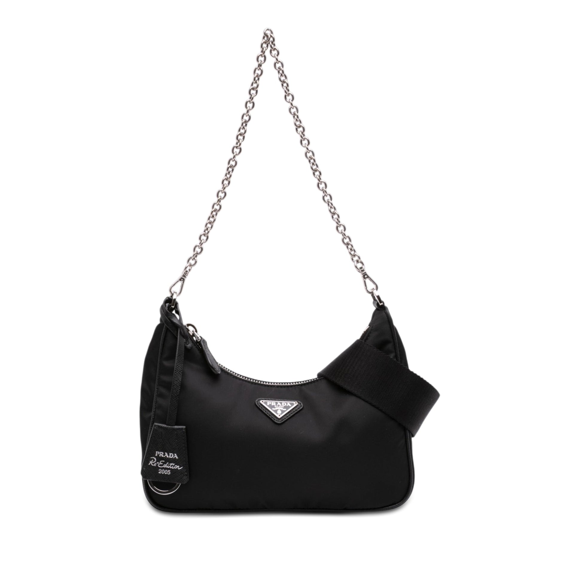 Prada Saffiano Trimmed Re Nylon Re Edition 2005 Satchel