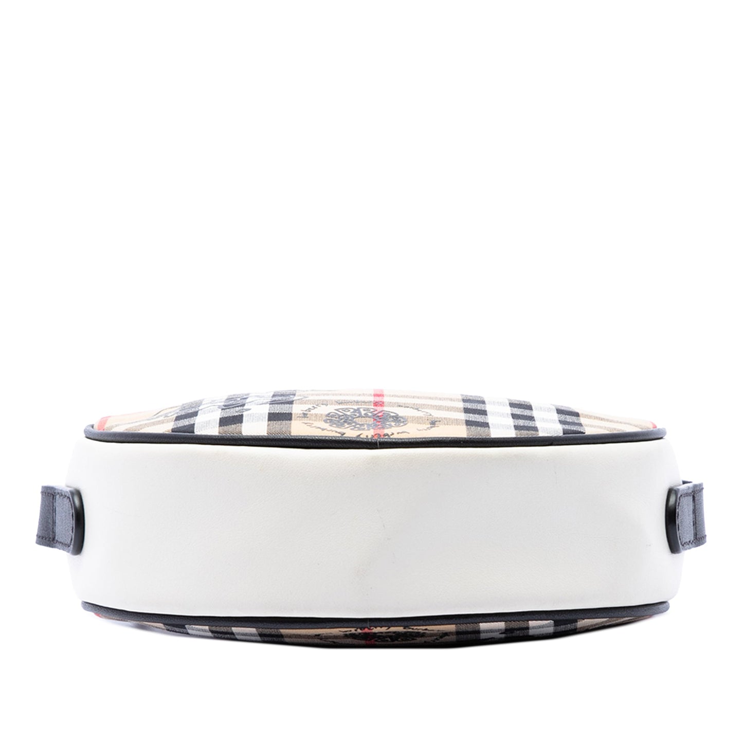 Burberry House Check Canvas and Calfskin Cartoon Print Round Crossbody