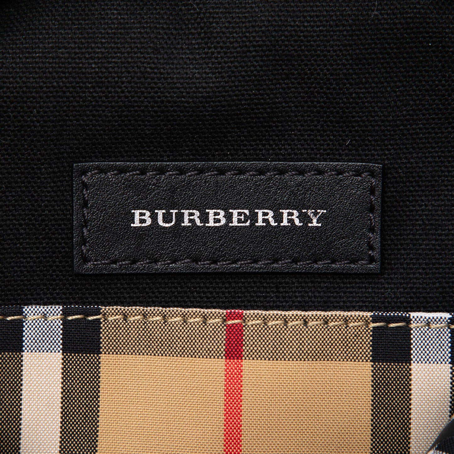 Burberry House Check Canvas and Calfskin Cartoon Print Round Crossbody