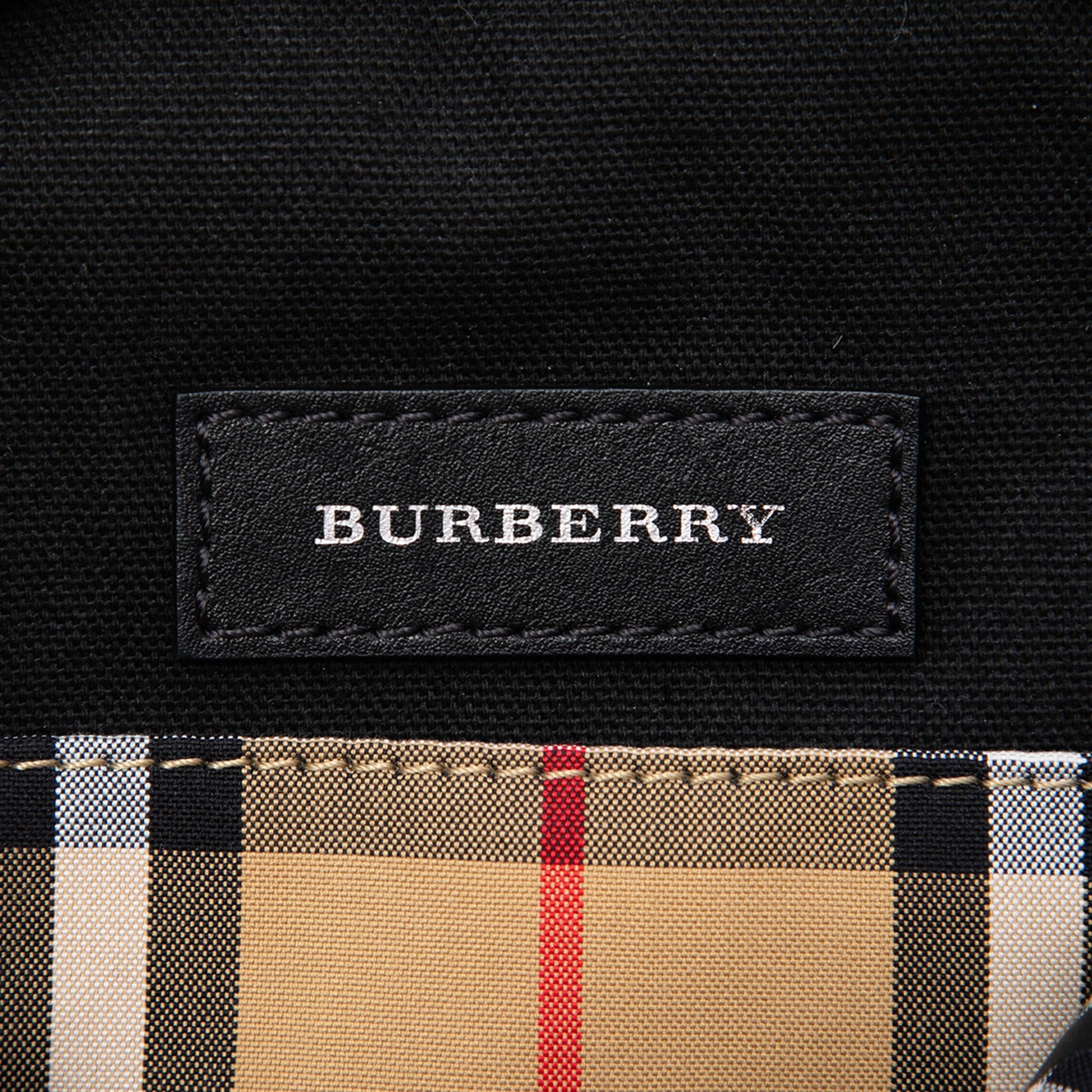 Burberry House Check Canvas and Calfskin Cartoon Print Round Crossbody