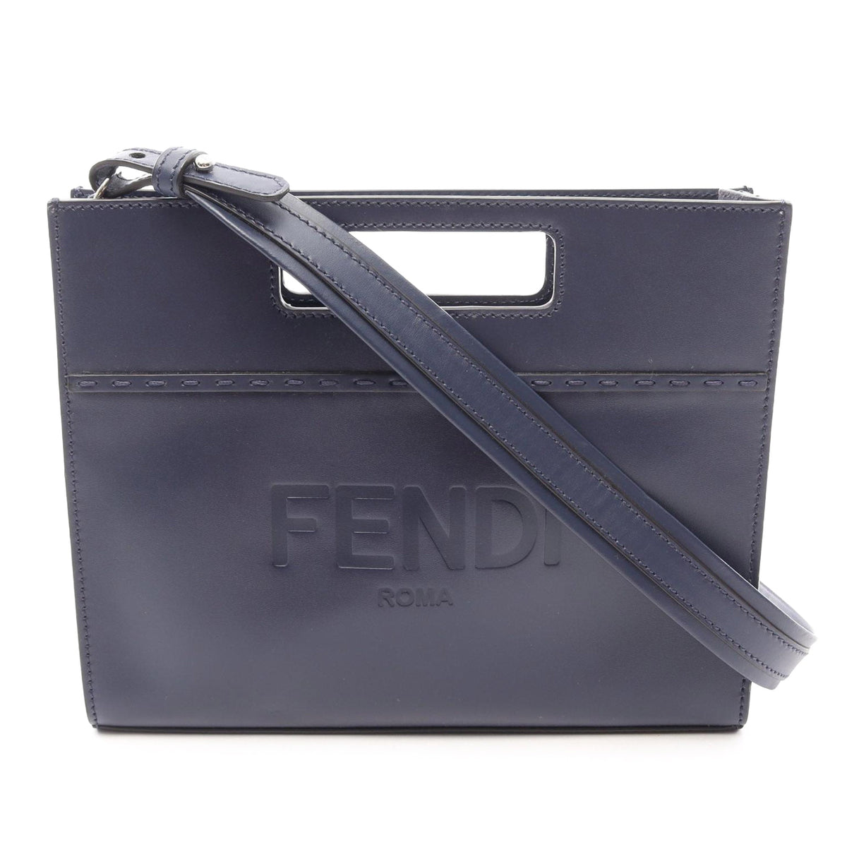 Fendi Small Leather Shopper Satchel