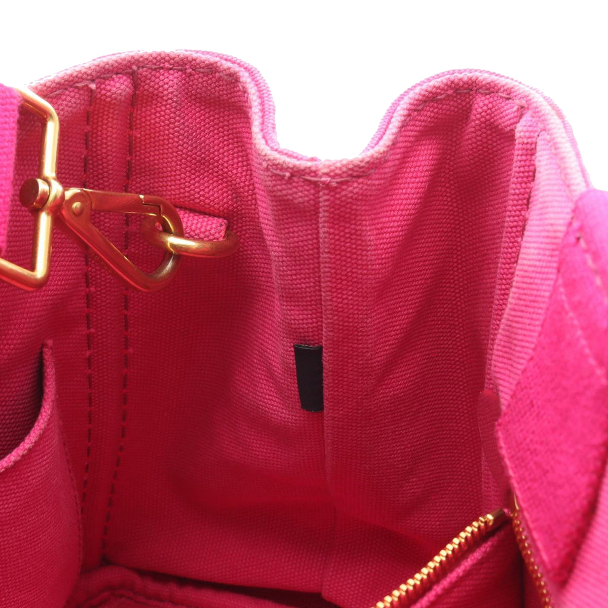 Prada Small Canvas Canapa Logo Tote — Pink