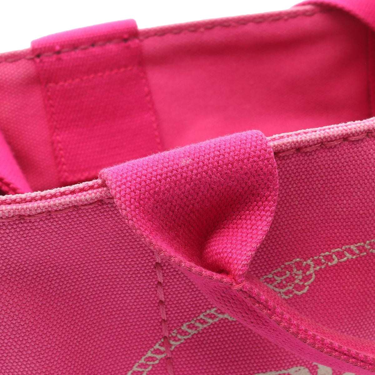 Prada Small Canvas Canapa Logo Tote — Pink