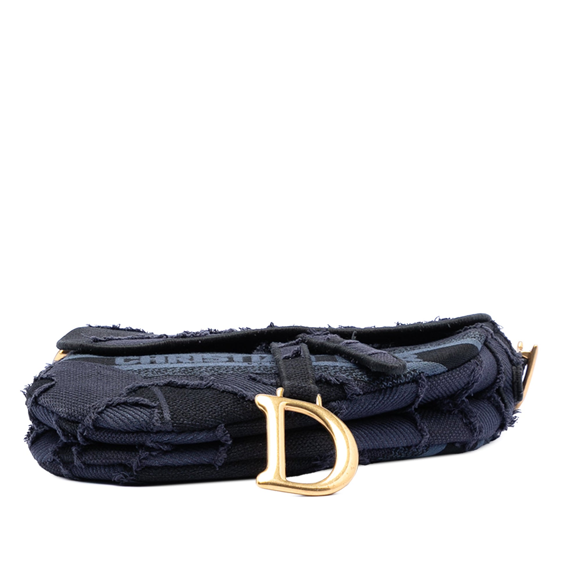 Canvas Embroidered Camouflage Saddle Bag