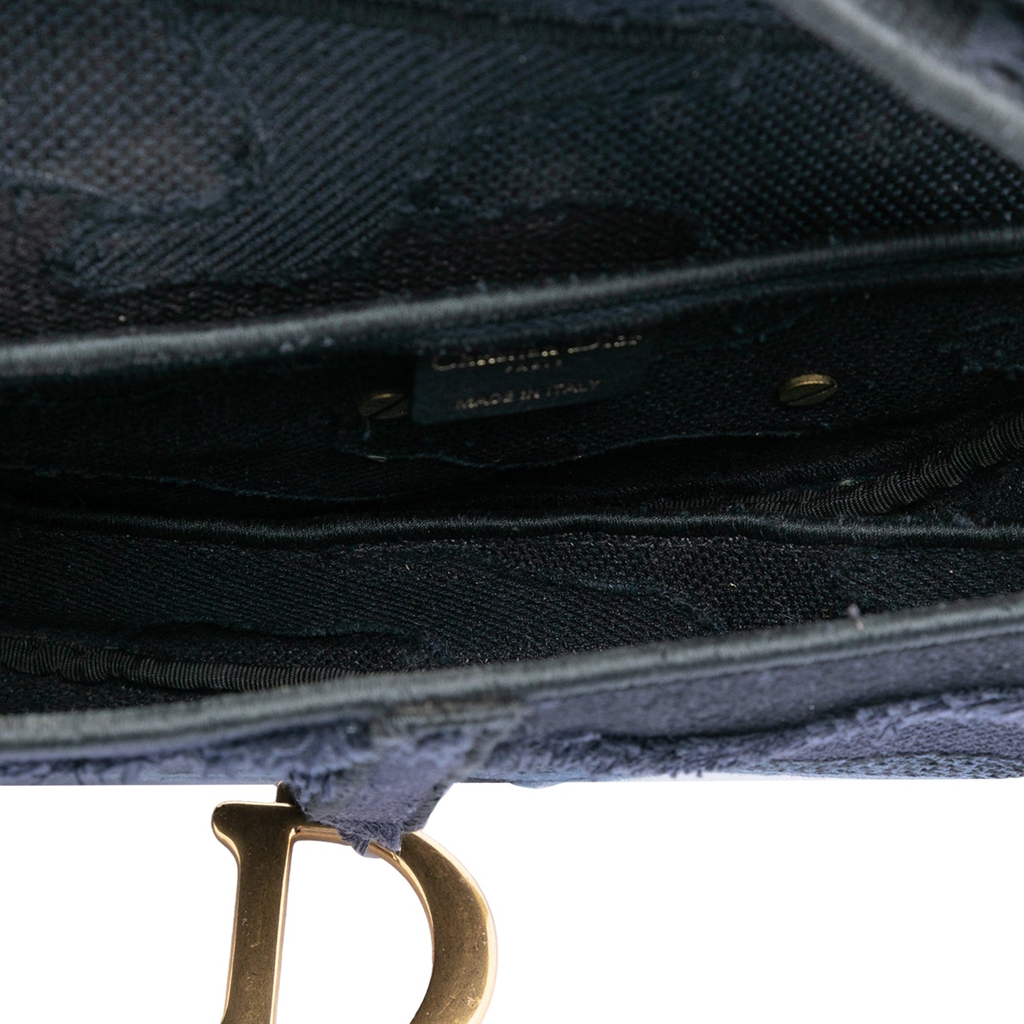 Canvas Embroidered Camouflage Saddle Bag