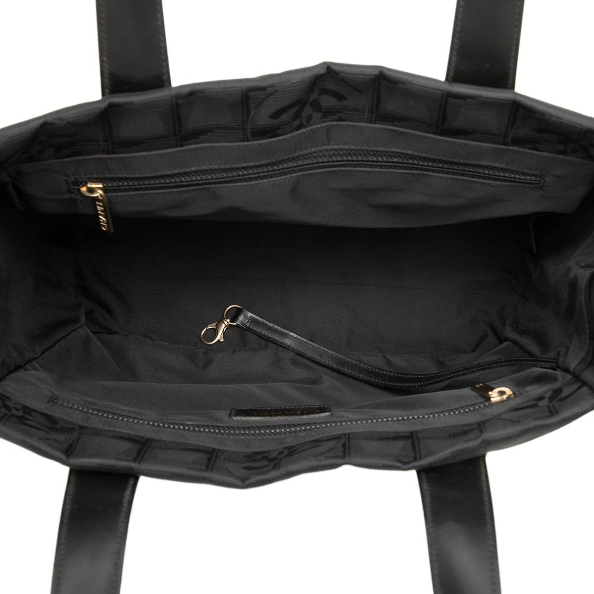 Chanel New Travel Line Nylon Tote — Black