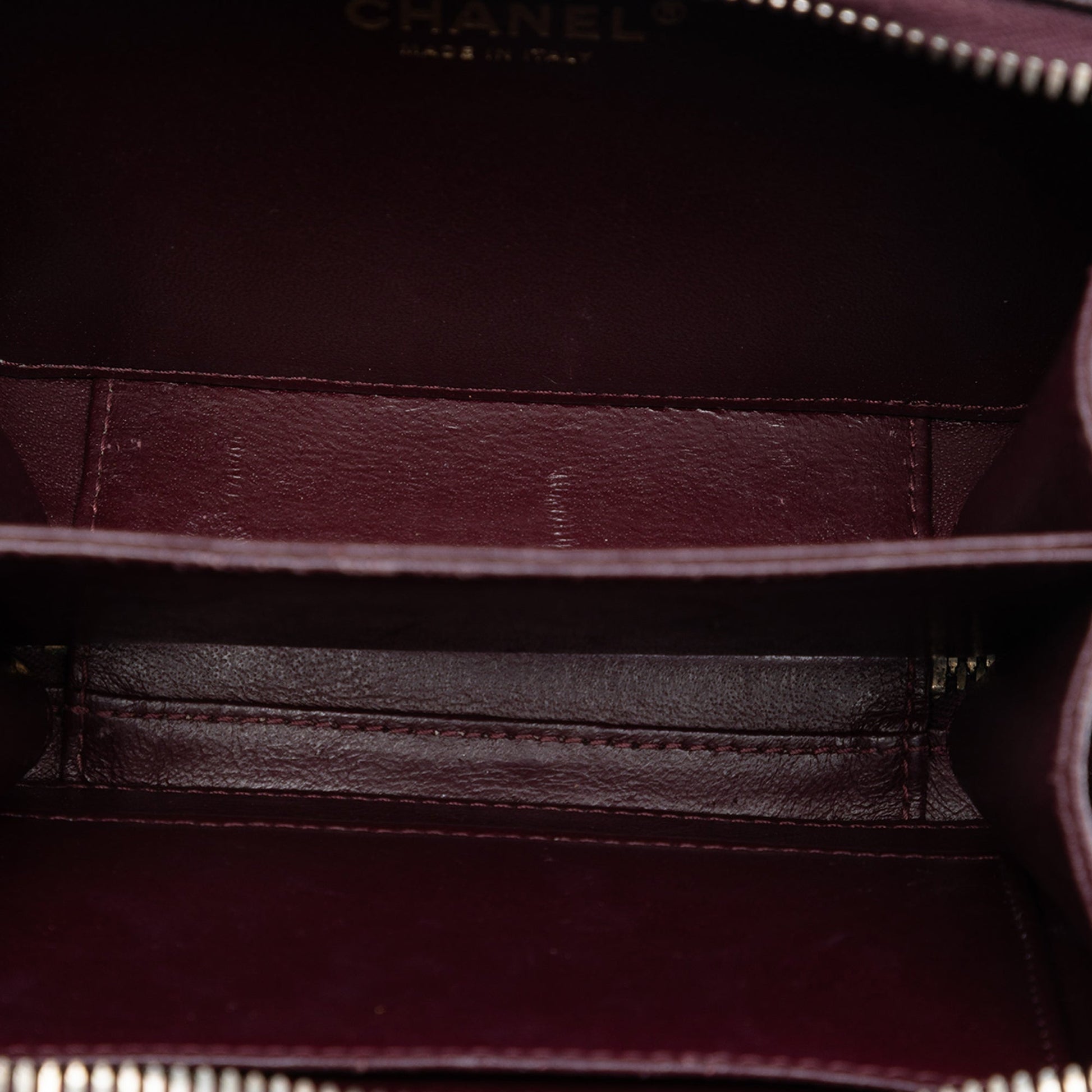 Small Quilted Caviar Filigree Vanity Case