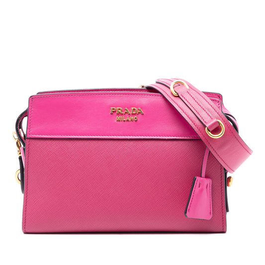 Prada Saffiano and City Calf Esplanade Crossbody