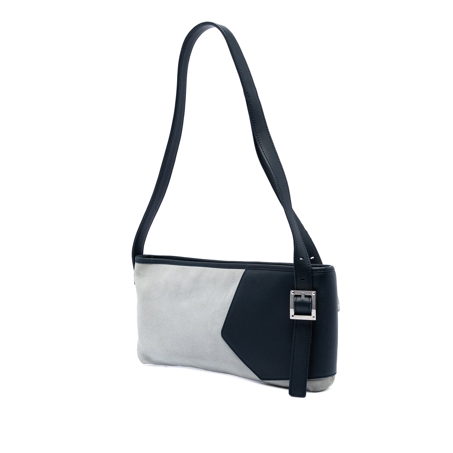 LOEWE Suede Anagram Switching Shoulder Bag