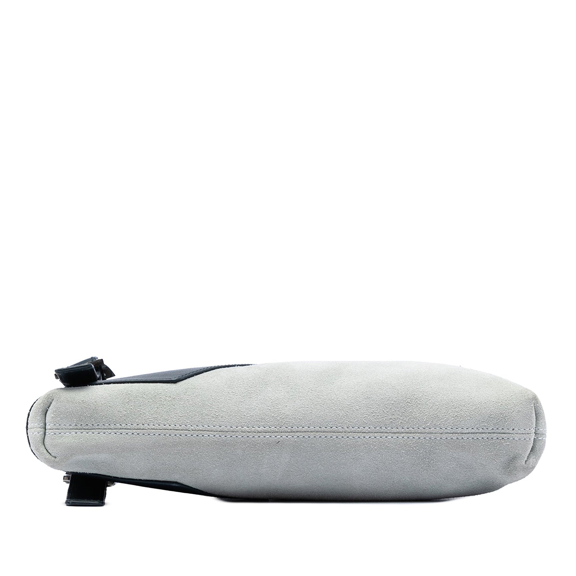 LOEWE Suede Anagram Switching Shoulder Bag