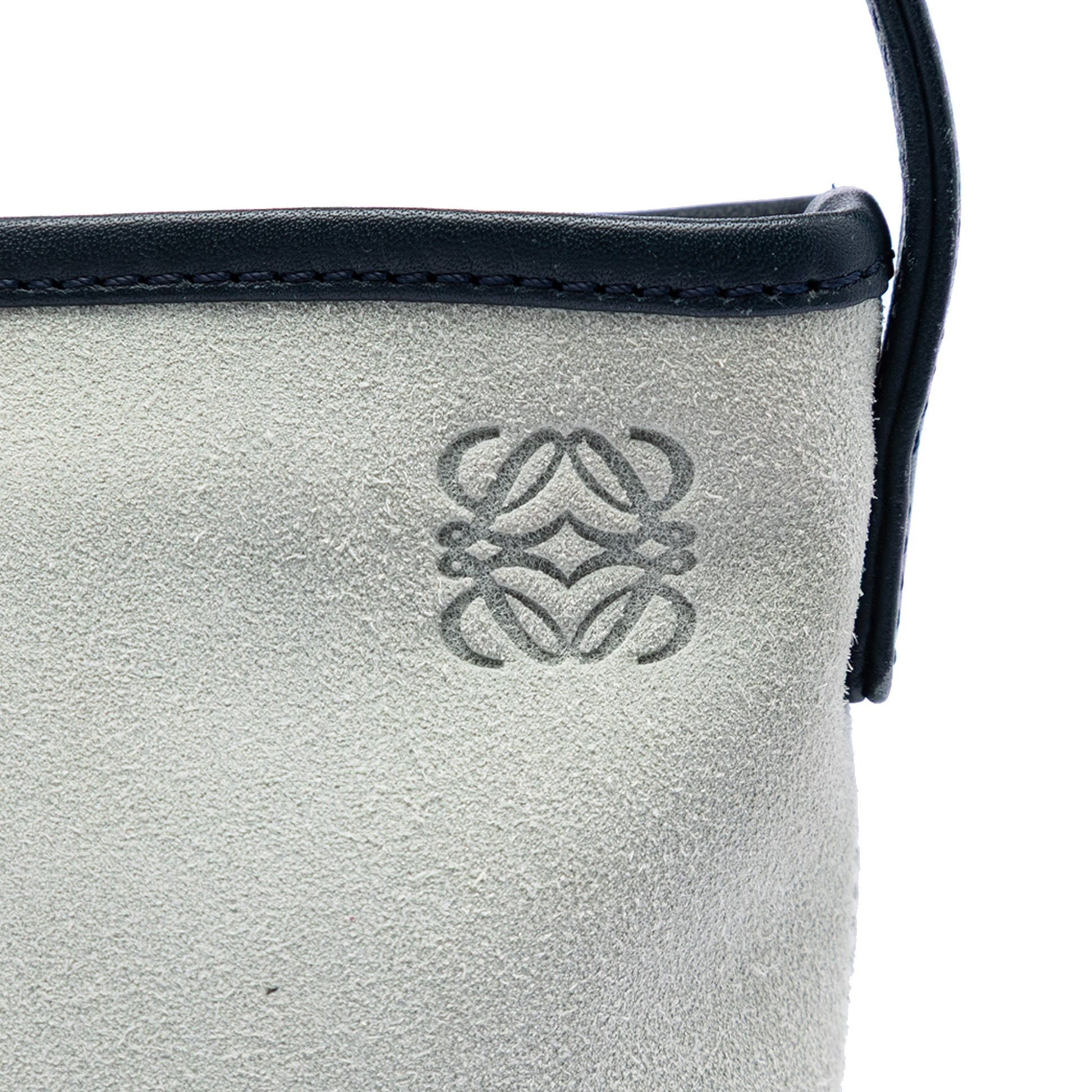 LOEWE Suede Anagram Switching Shoulder Bag