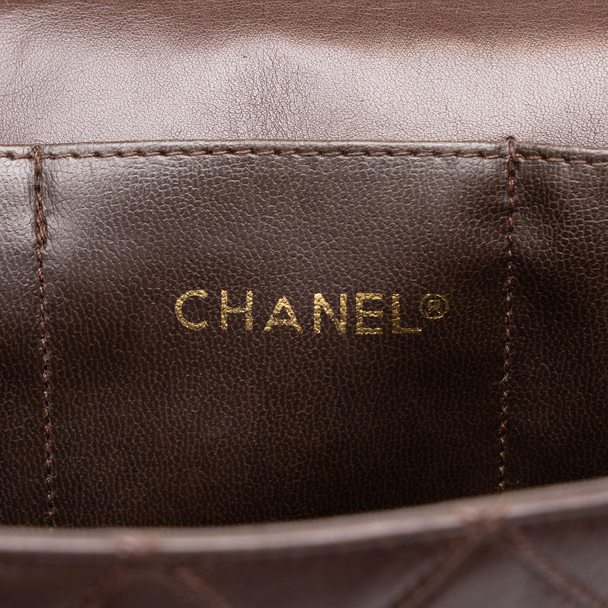 Chanel Quilted Lambskin Briefcase — Brown