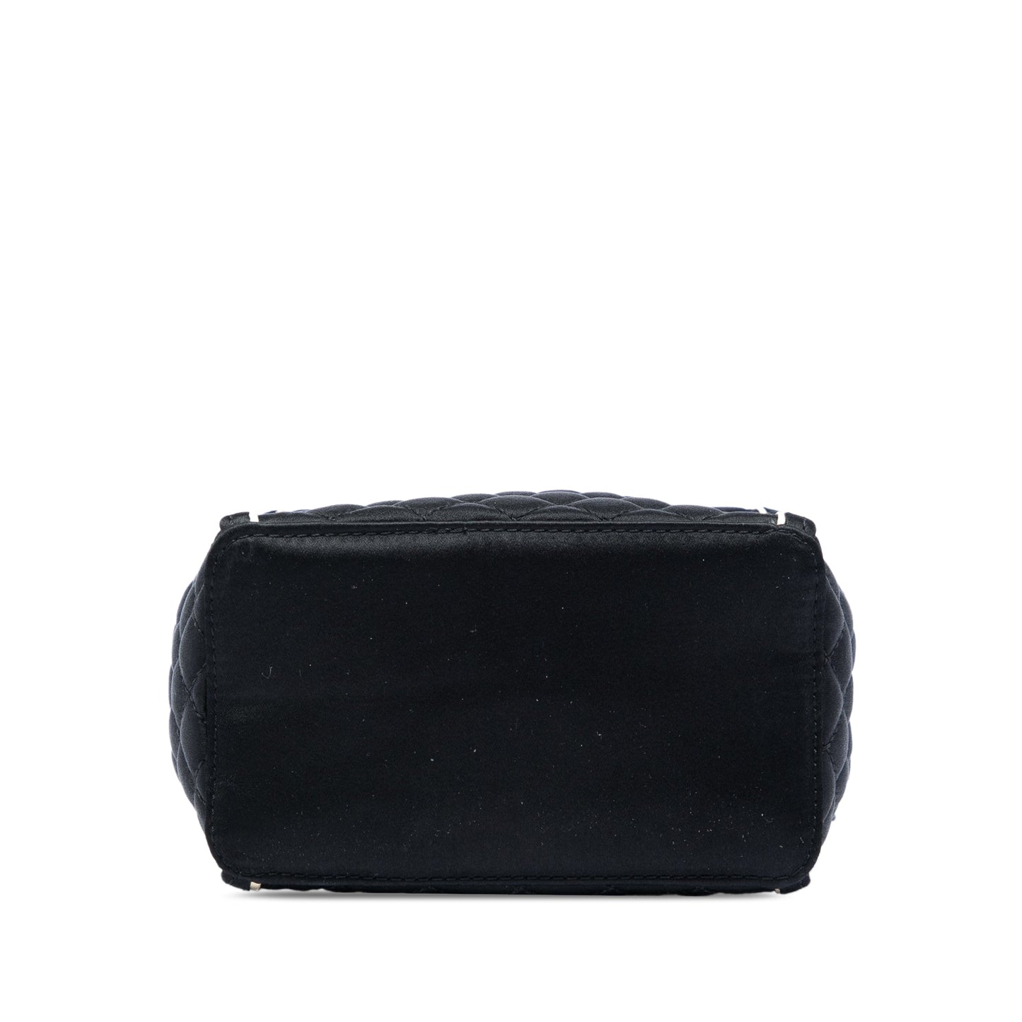 Chanel Paris Shanghai CC Quilted Satin Takeaway Box Bag