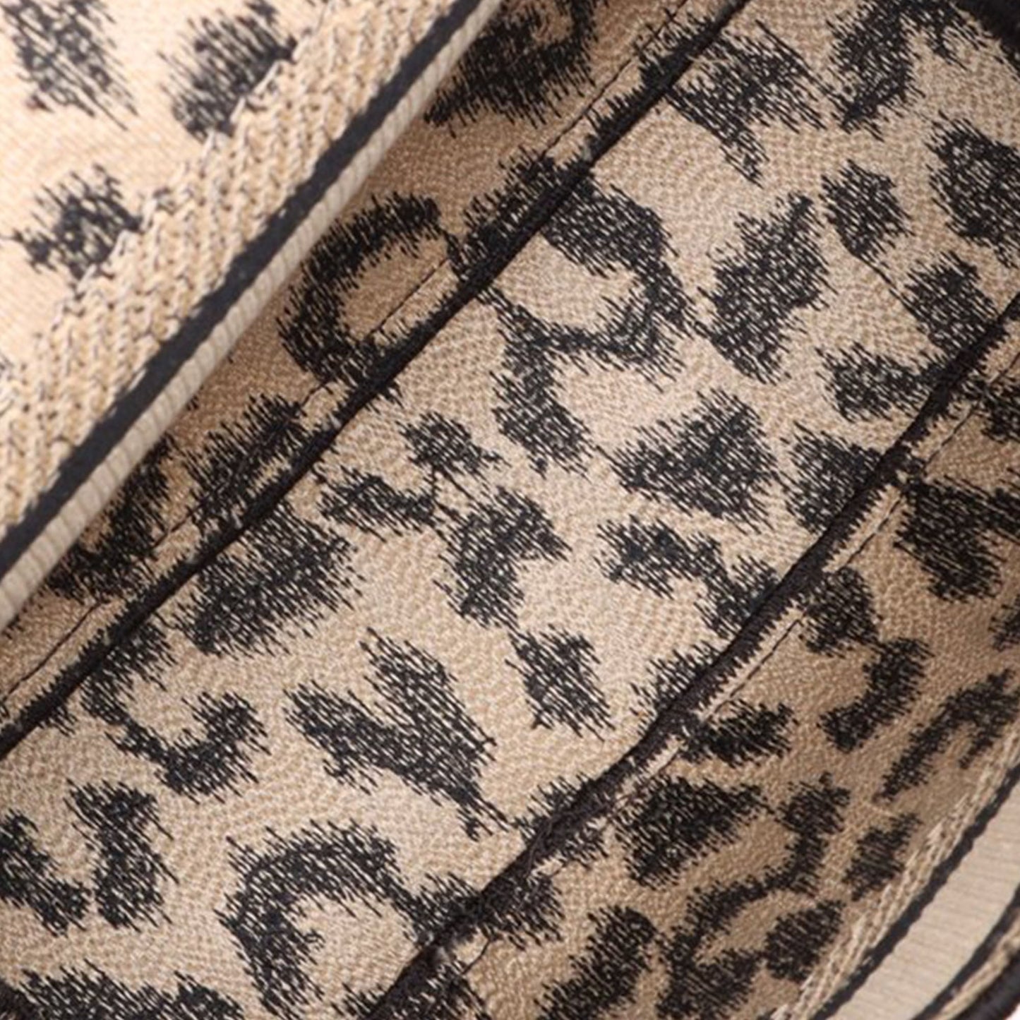 Mizza Small Embroidered Canvas Leopard DiorCamp Messenger Bag