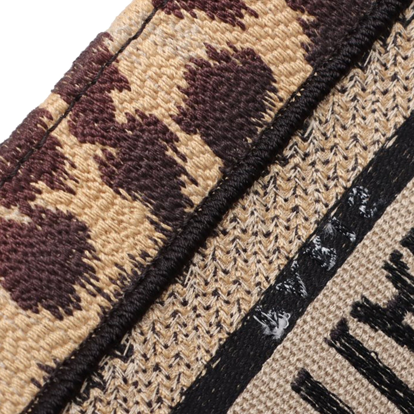 Mizza Small Embroidered Canvas Leopard DiorCamp Messenger Bag