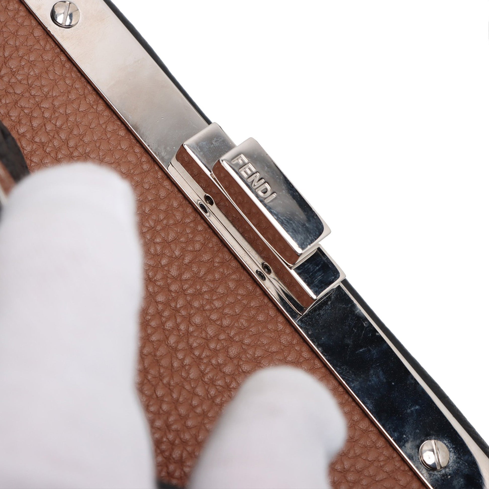 Fendi Peekaboo Leather Handbag