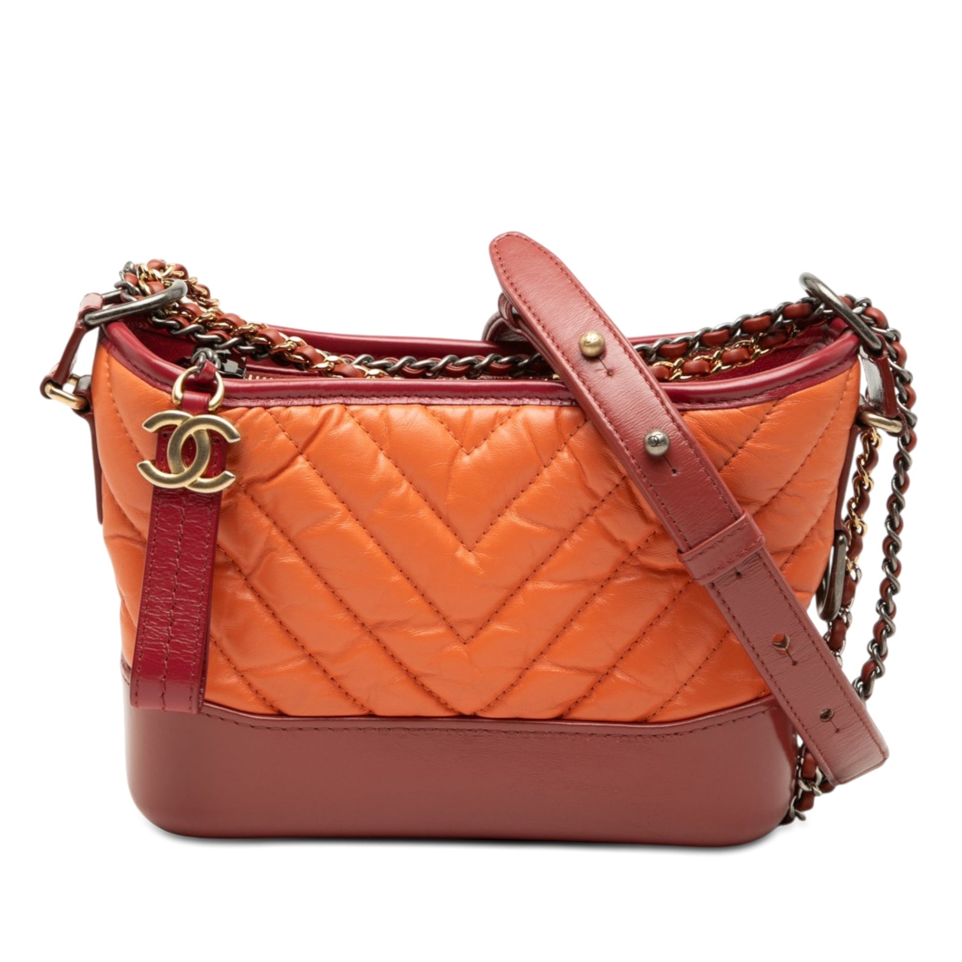 Chanel Small Chevron Lambskin Gabrielle Crossbody