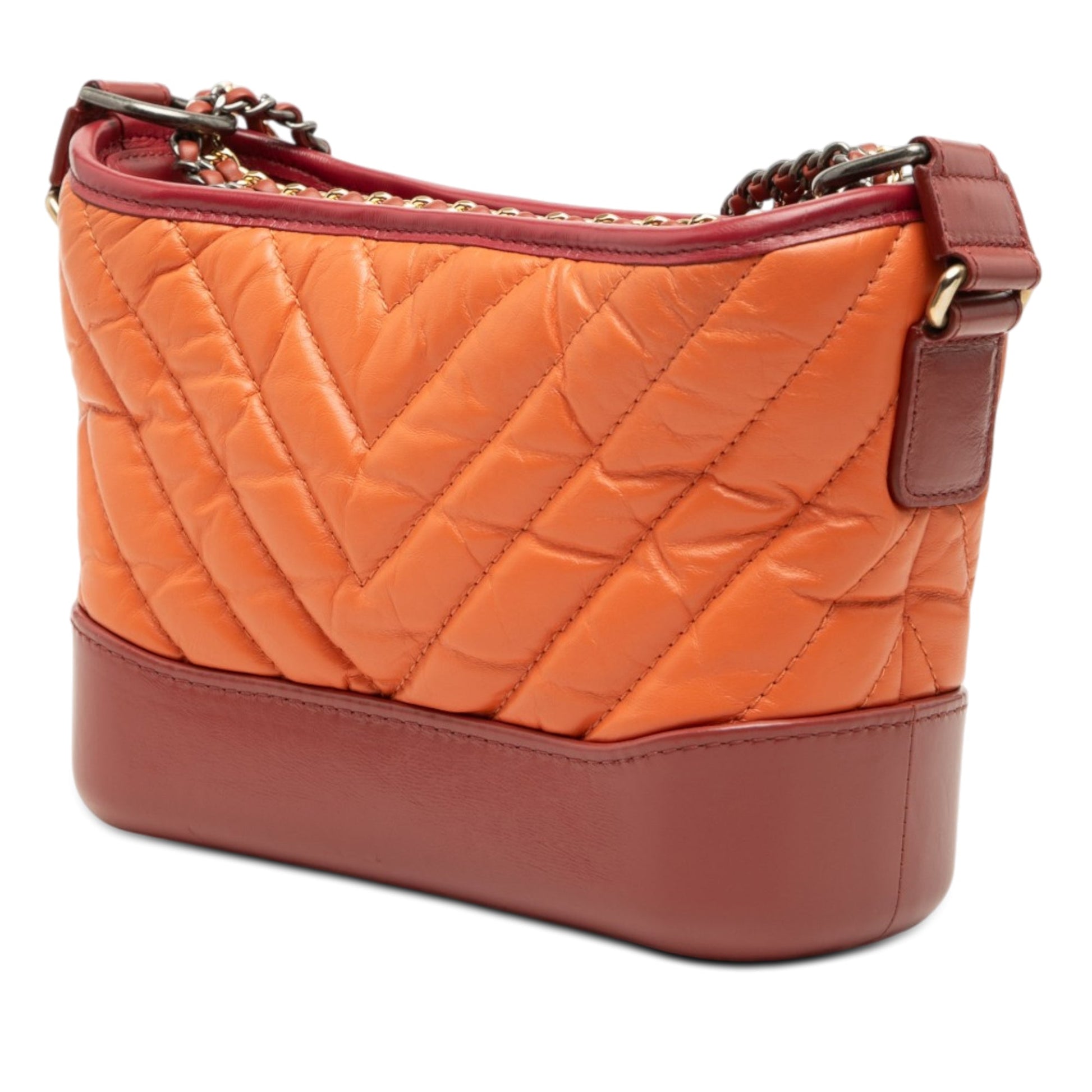 Chanel Small Chevron Lambskin Gabrielle Crossbody
