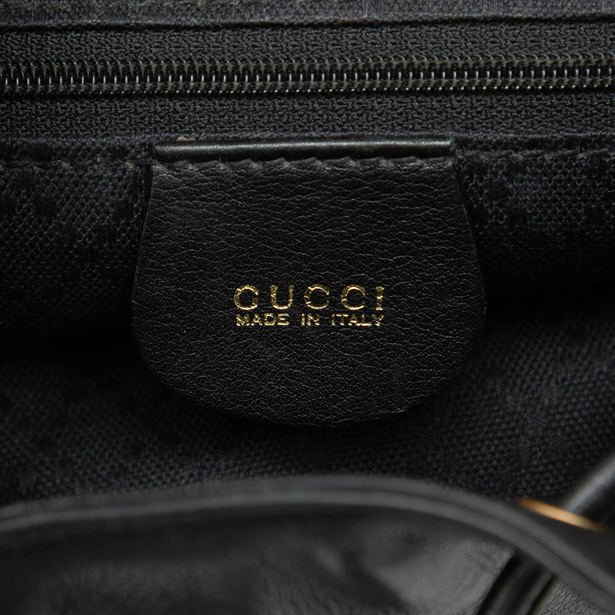 Gucci Mini Calfskin Bamboo Drawstring Backpack — Black