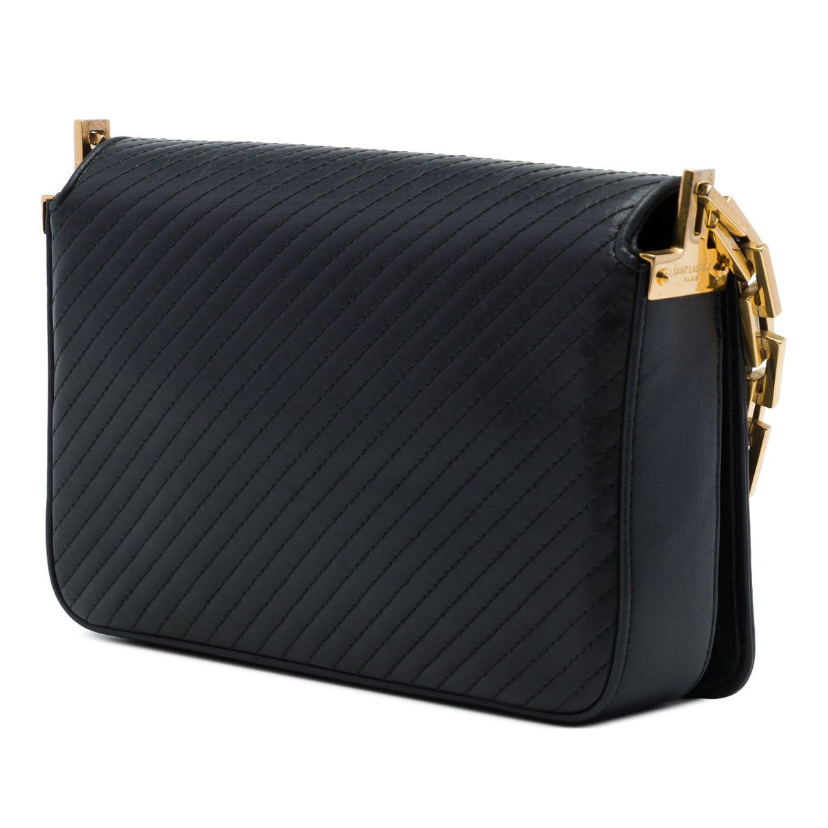 Saint Laurent Small Quilted Lambskin Babylone Flap Shoulder Bag