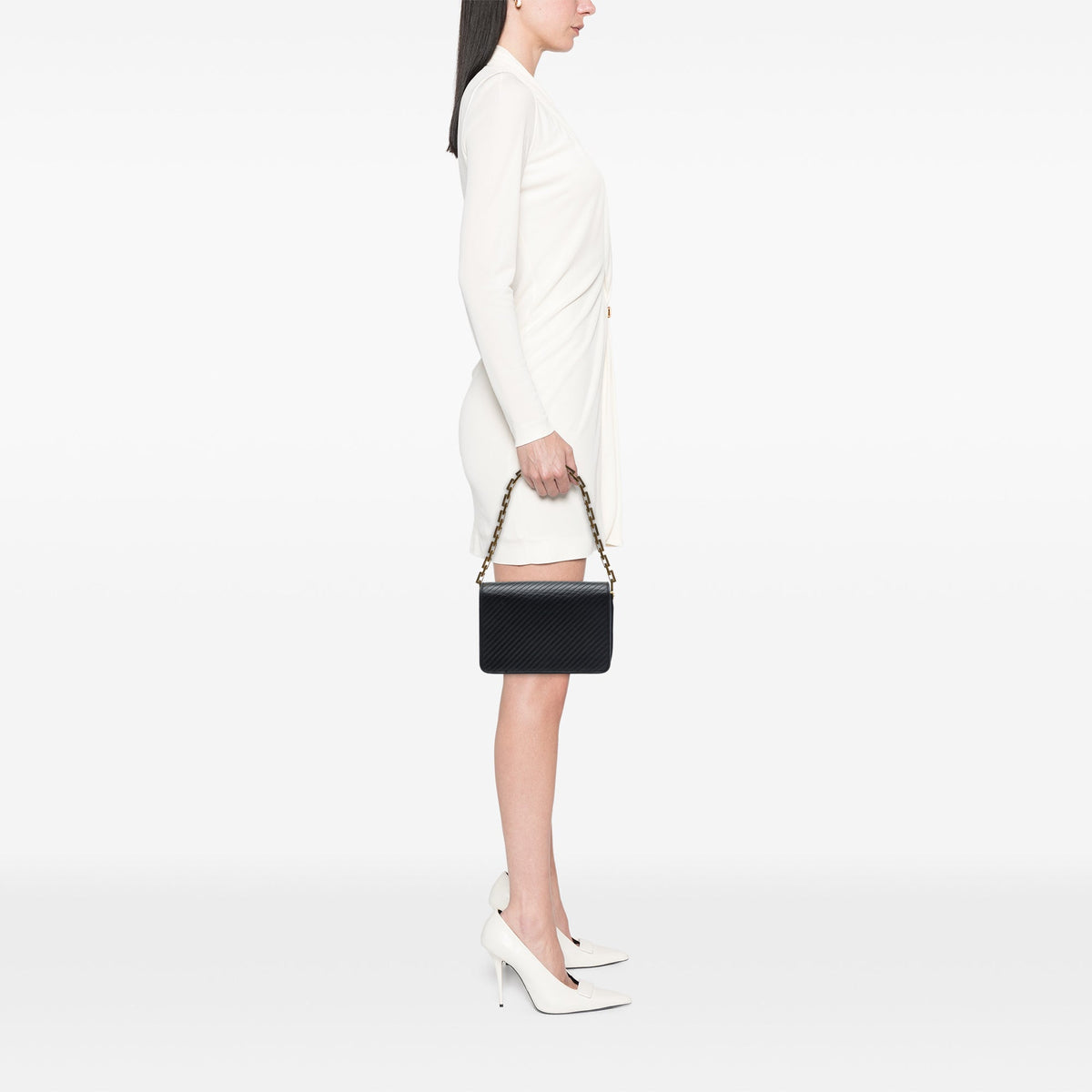 Saint Laurent Small Quilted Lambskin Babylone Flap Shoulder Bag
