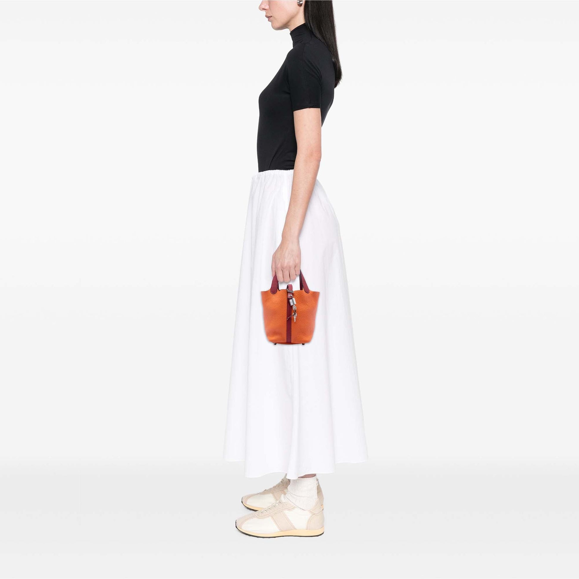 Hermès Bicolor Clemence and Swift Picotin Lock 18