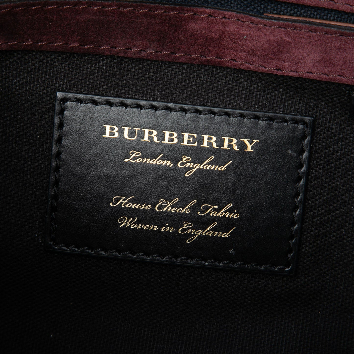 Burberry Small Leather and House Check Canvas Derby Macken Crossbody