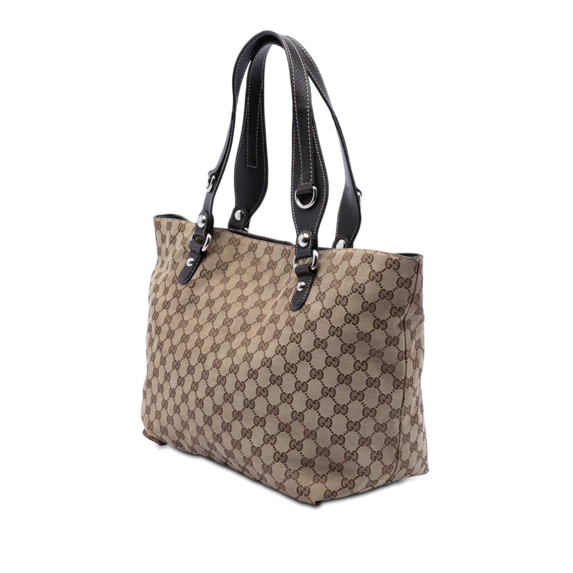Gucci Medium GG Canvas Icon Bit Tote