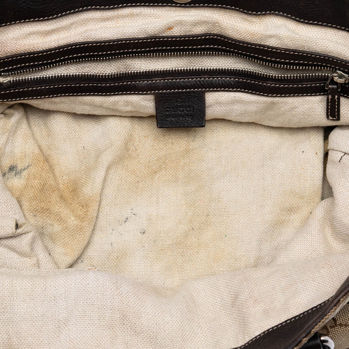 Gucci Medium GG Canvas Icon Bit Tote