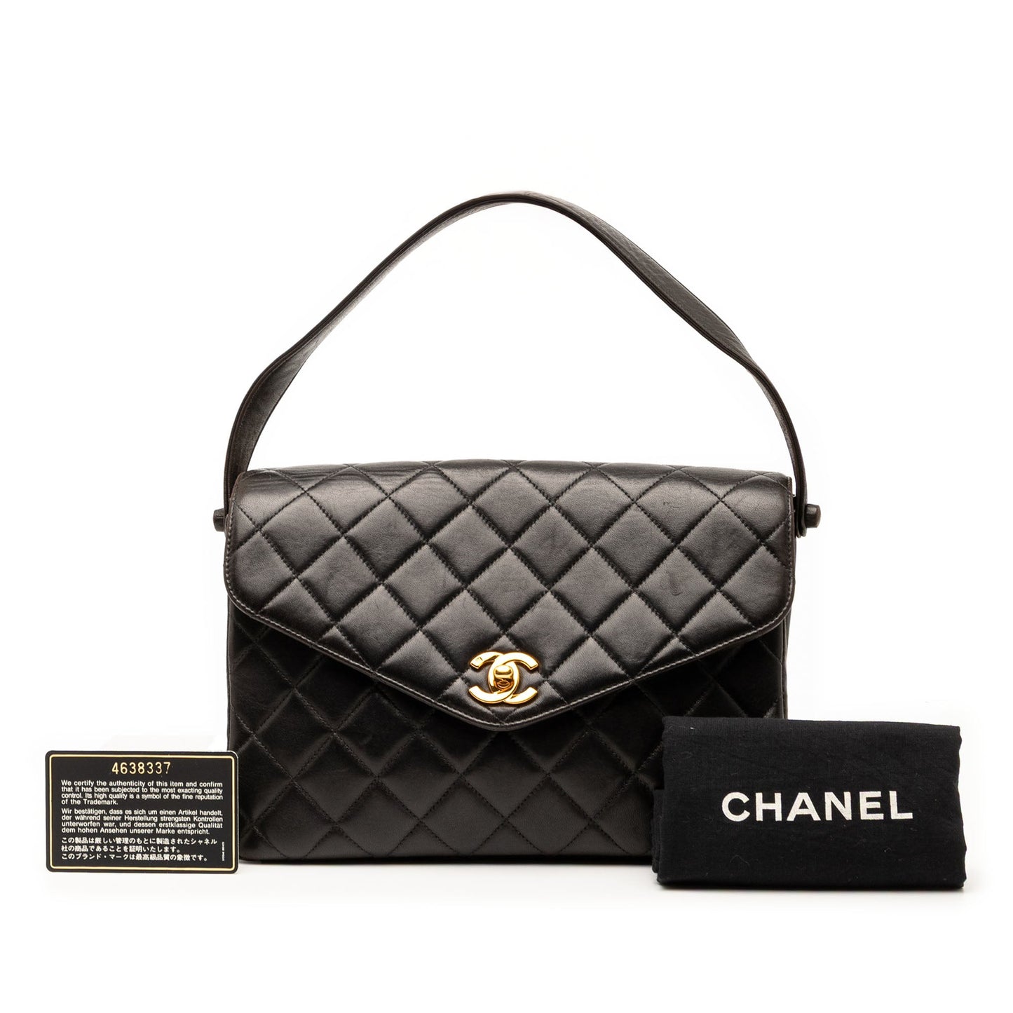 Chanel CC Quilted Lambskin Handbag