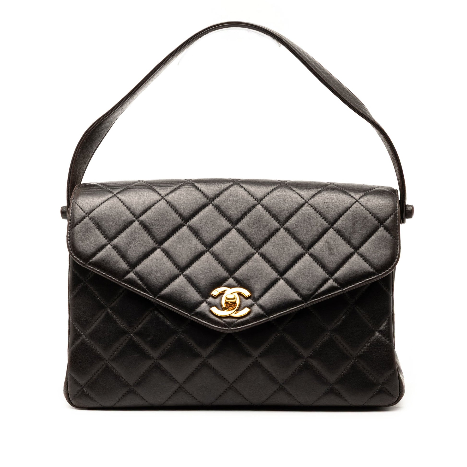 Chanel CC Quilted Lambskin Handbag