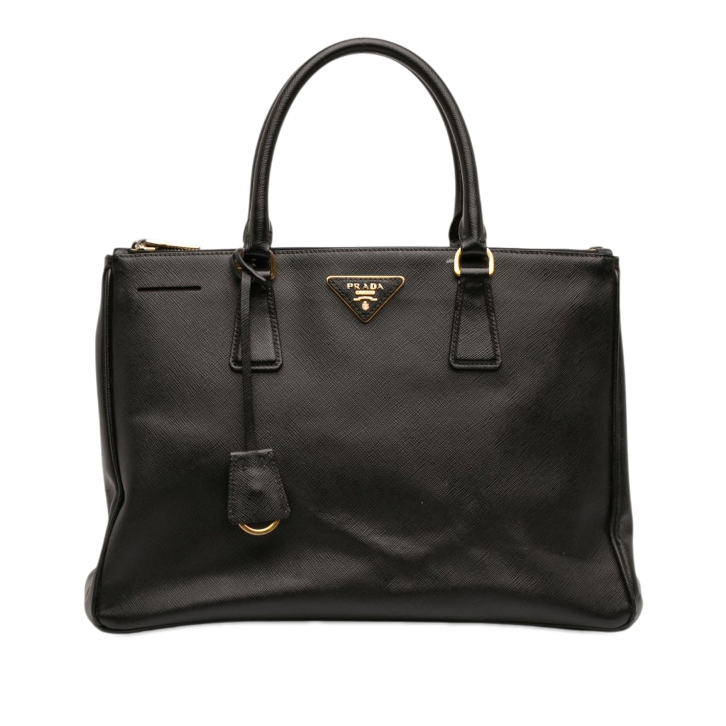Prada Medium Saffiano Lux Galleria Double Zip Satchel