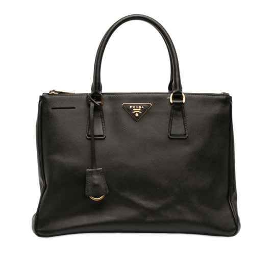 Prada Medium Saffiano Lux Galleria Double Zip Satchel