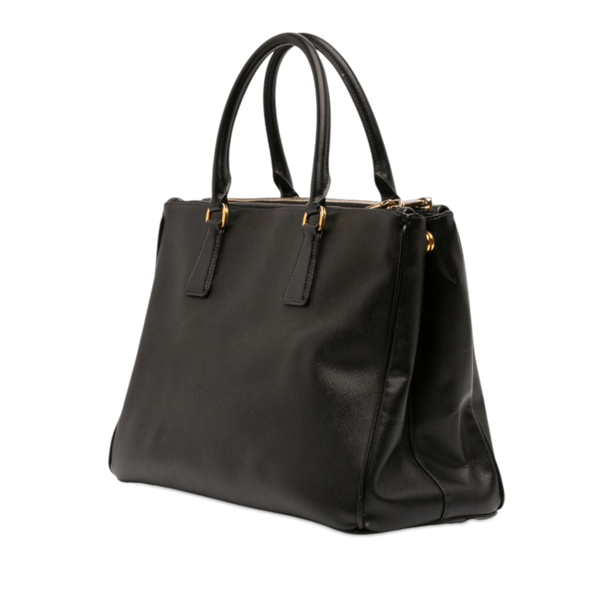 Prada Medium Saffiano Lux Galleria Double Zip Satchel