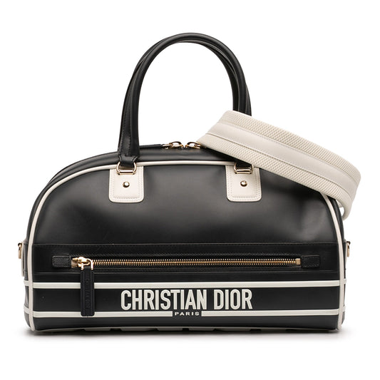 Dior Medium Leather Dior Vibe Zip Bowling Bag