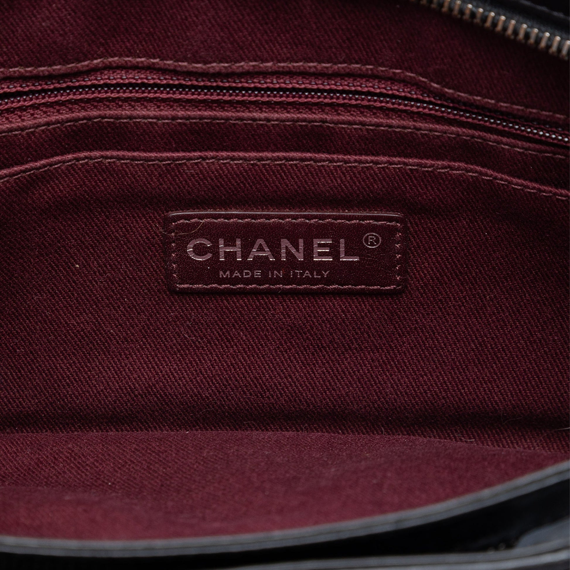 Chanel Quilted Glazed Calfskin Coco Pleats Chain Clutch