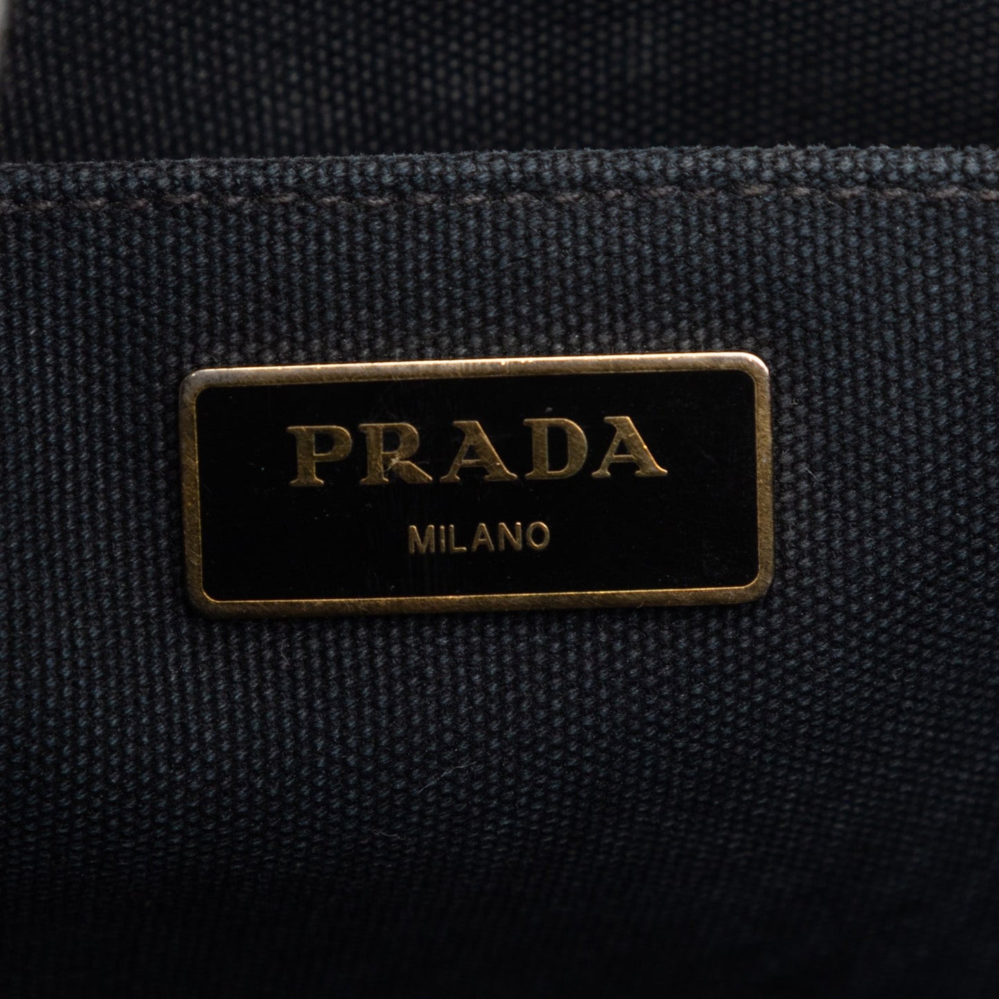 Prada Small Canvas Canapa Logo Tote