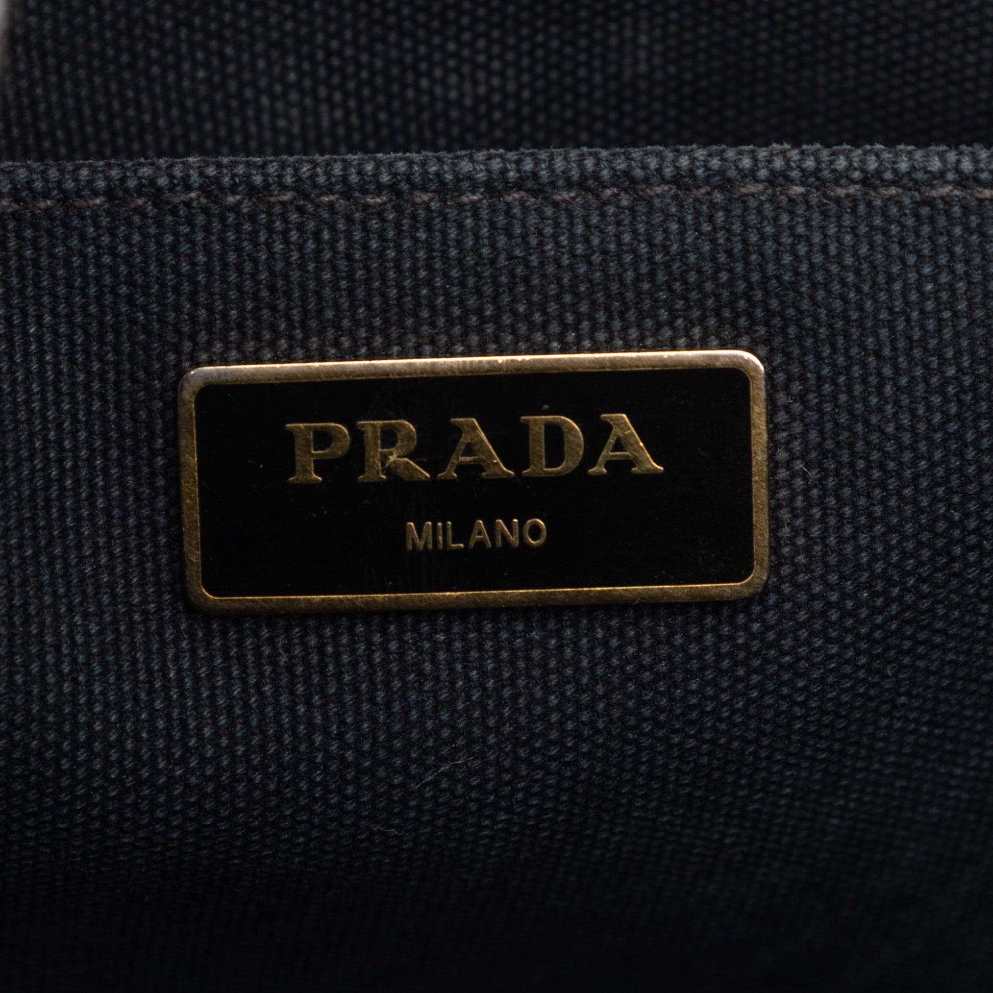 Prada Small Canvas Canapa Logo Tote