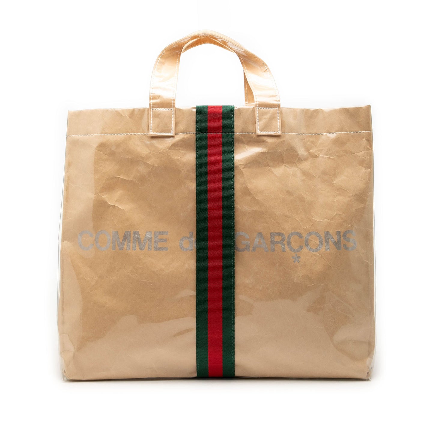 Gucci COMME des GARCONS PVC Web Shopper Tote
