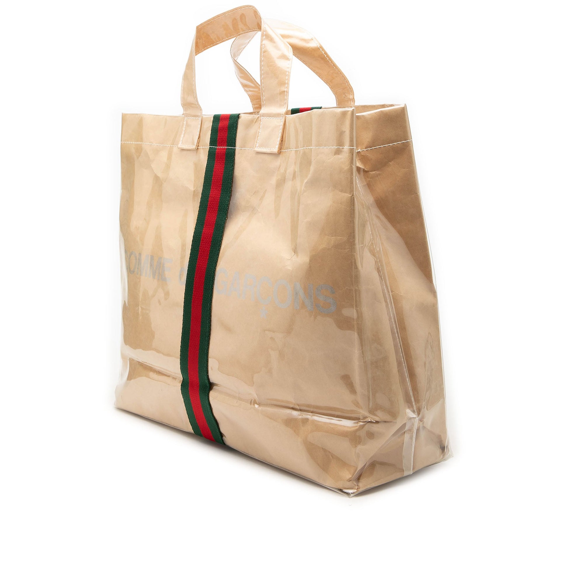 Gucci COMME des GARCONS PVC Web Shopper Tote