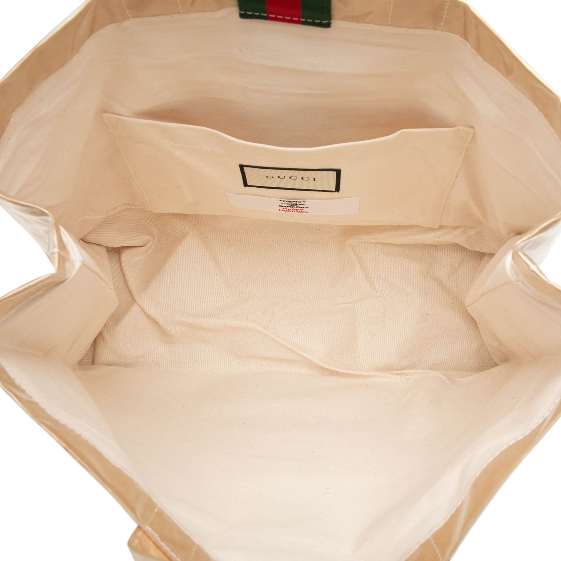 Gucci COMME des GARCONS PVC Web Shopper Tote