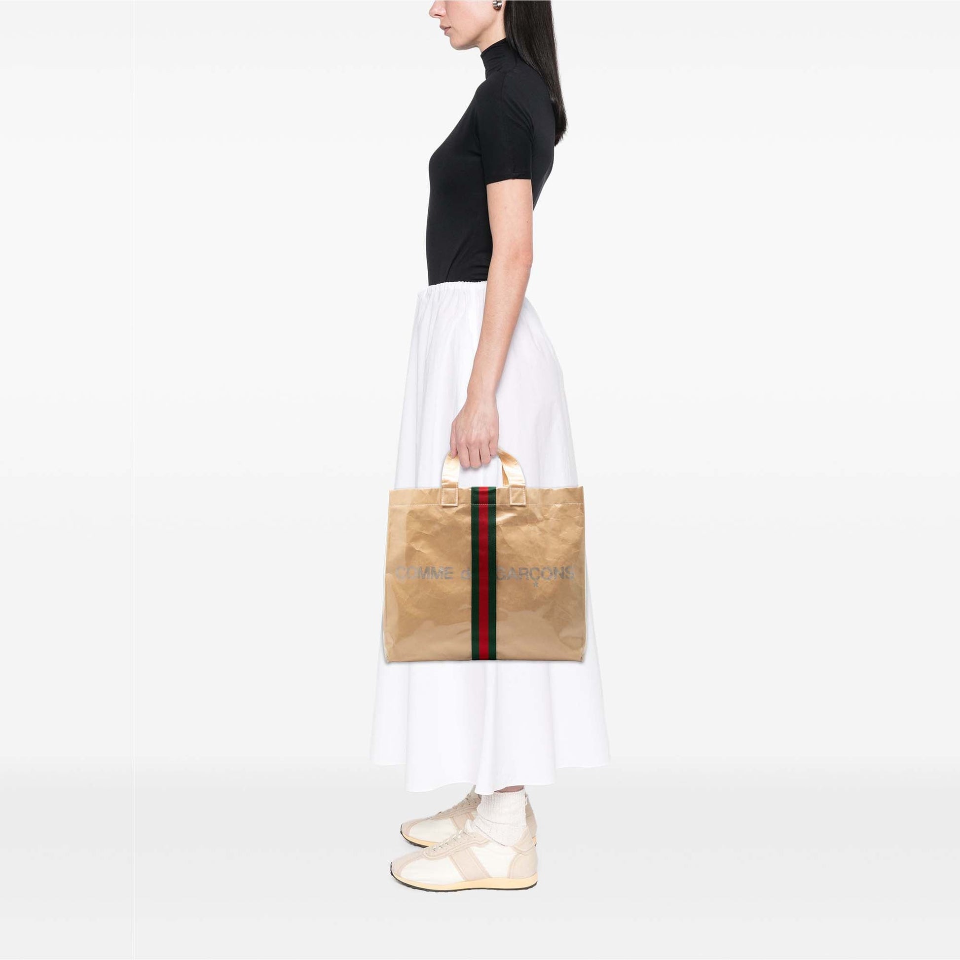 Gucci COMME des GARCONS PVC Web Shopper Tote