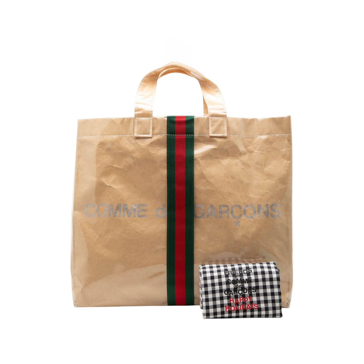 Gucci COMME des GARCONS PVC Web Shopper Tote