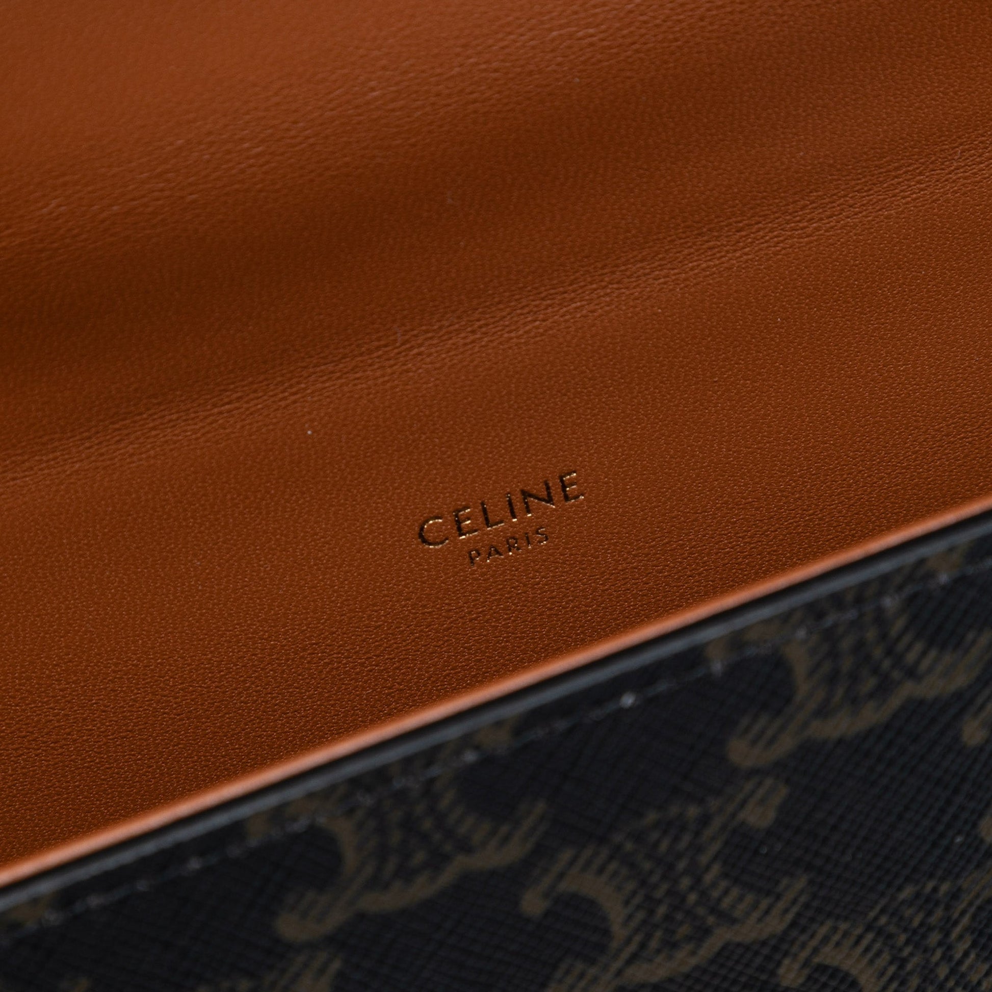 Celine Triomphe Coated Canvas Box Top Handle Bag