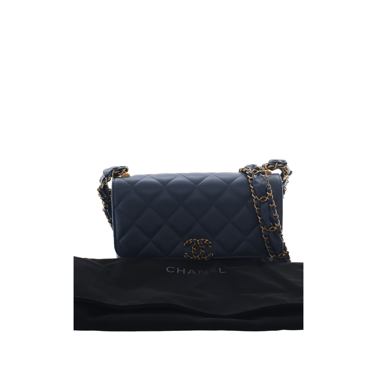 Chanel Medium Quilted Calfskin 19 Flap — Blue