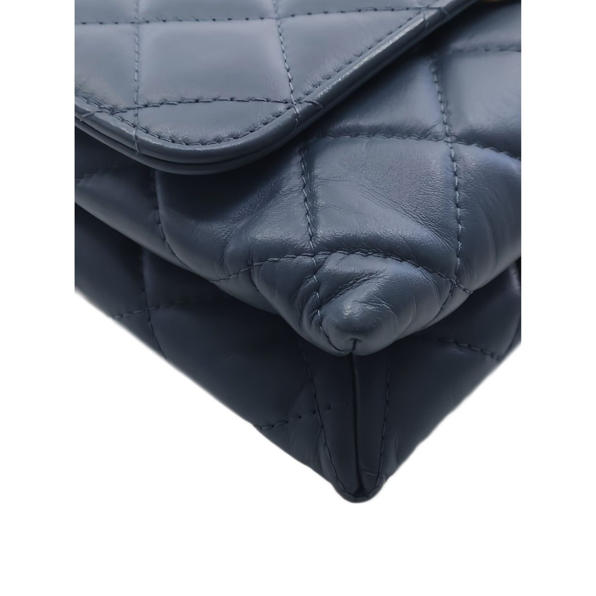 Chanel Medium Quilted Calfskin 19 Flap — Blue