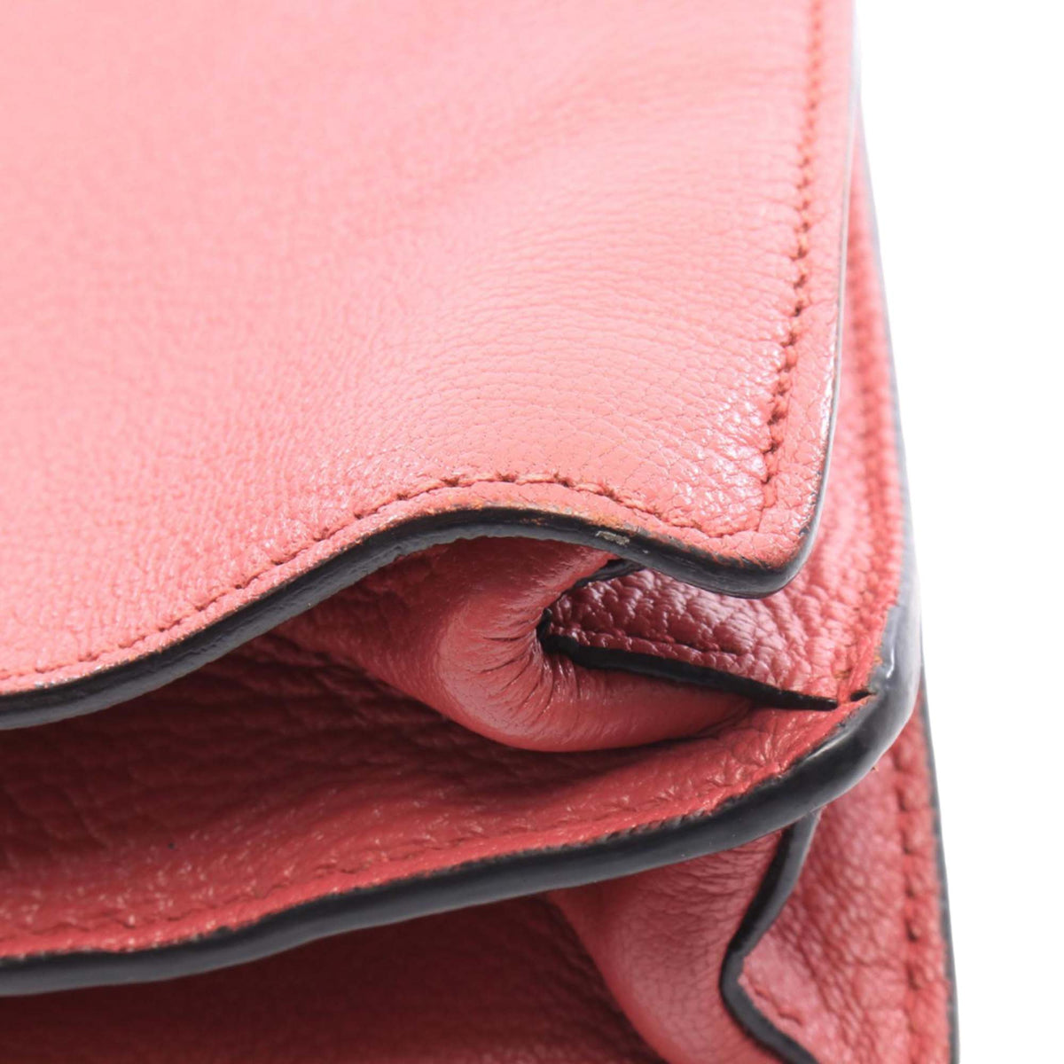 Miu Miu Goatskin Madras Satchel — Pink
